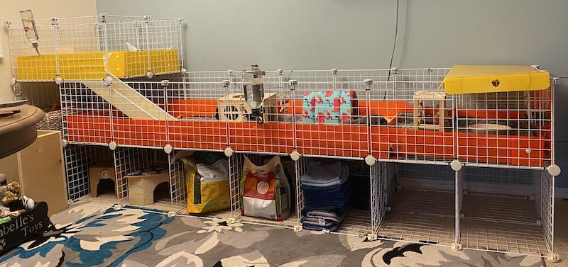 7x2 C And C Cage With Loft And Storage