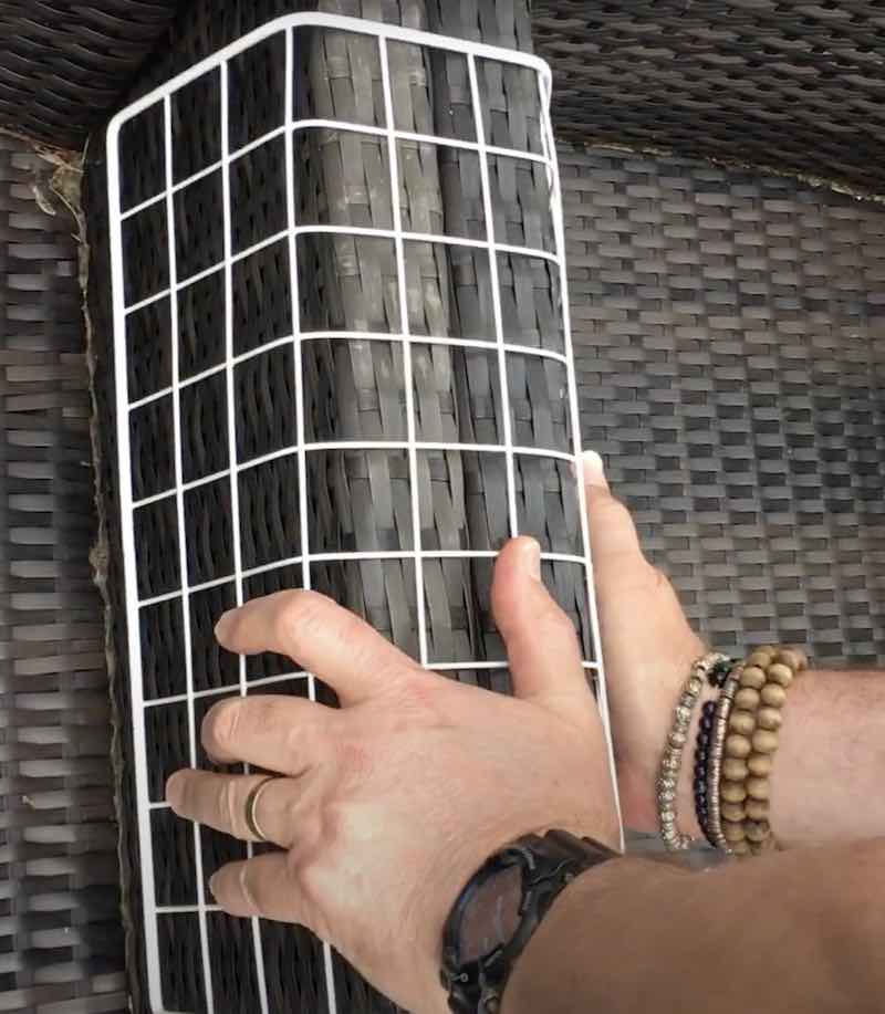 Bending a C&C cage grid to make a ramp