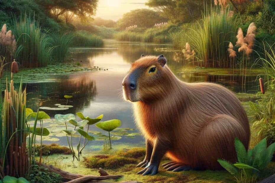 Capybara - a member of the Guinea Pig Family